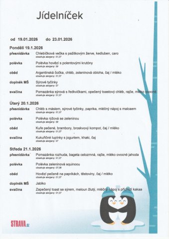 Jídelní lístek