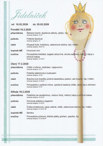 Jídelní lístek