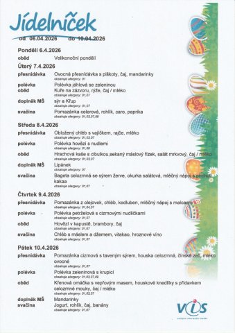 Jídelní lístek