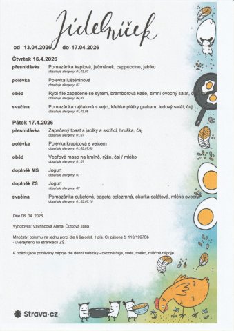 Jídelní lístek